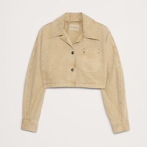 BANANA REPUBLIC ULTRA-CROPPED COTTON JACKET